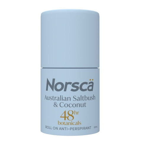 Norsca Botanicals Australian Saltbush & Coconut Roll On Anti-Perspirant 50mL Norsca Botanicals Australian Saltbush & Coconut Roll On Anti-Perspirant 50mL