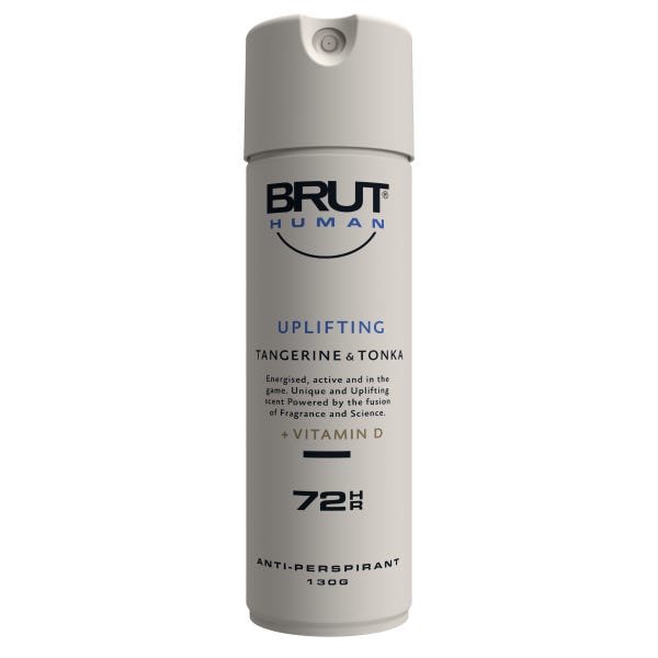 Brut Human Uplifting Tangerine & Tonka + Vit D 72Hr Antiperpirant 130g