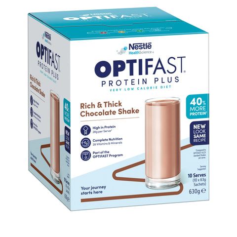 Optifast VLCD Protein Plus Rich and Thick Chocolate Flavour Shakes 63g x 10 Sachets Optifast VLCD Protein Plus Rich and Thick Chocolate Flavour Shakes 63g x 10 Sachets