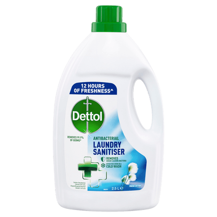 Dettol Antibacterial Laundry Sanitiser Fresh Cotton 2.5 Litre