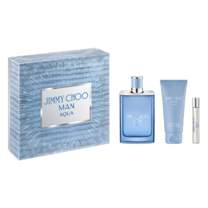 Jimmy Choo Man Aqua Eau de Toilette 100mL 3 Piece Set
