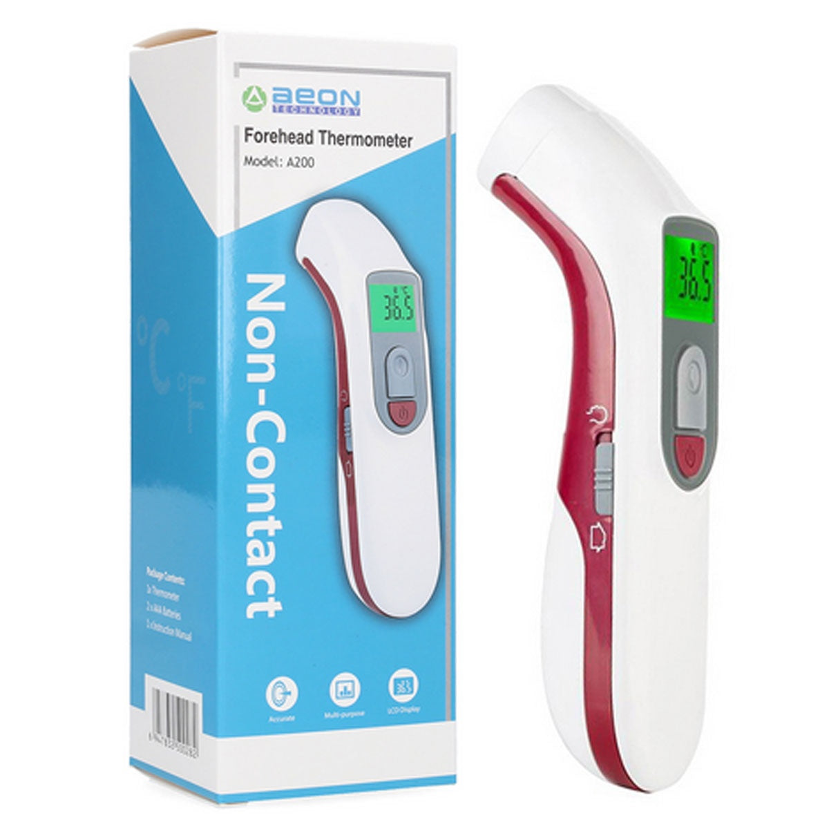 Thermometer - Aeon Multifunctional Infrared Non Contact Thermometer - A200