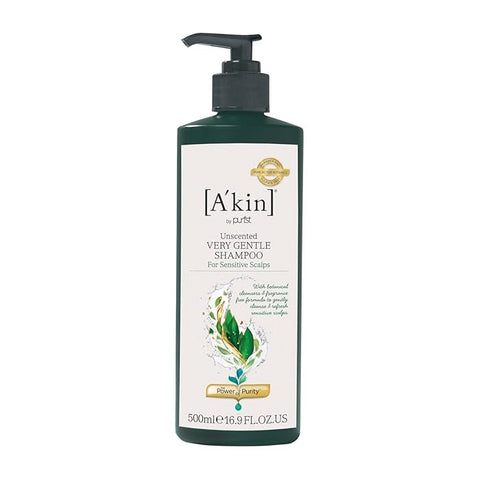 A'kin Unscented Very Gentle Shampoo 500mL A'kin Unscented Very Gentle Shampoo 500mL