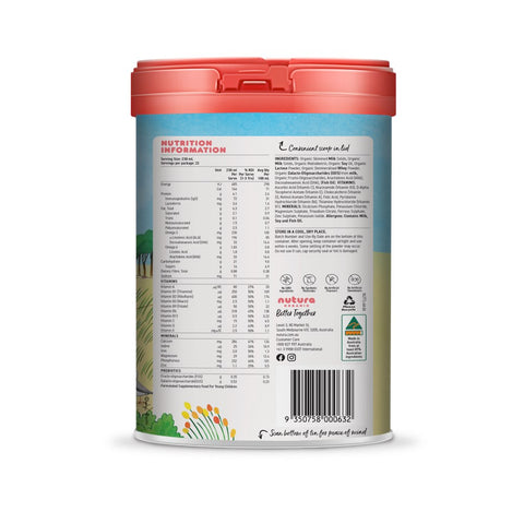 Nutura Organic Stage 3 Toddler Milk Drink 800g Nutura Organic Stage 3 Toddler Milk Drink 800g