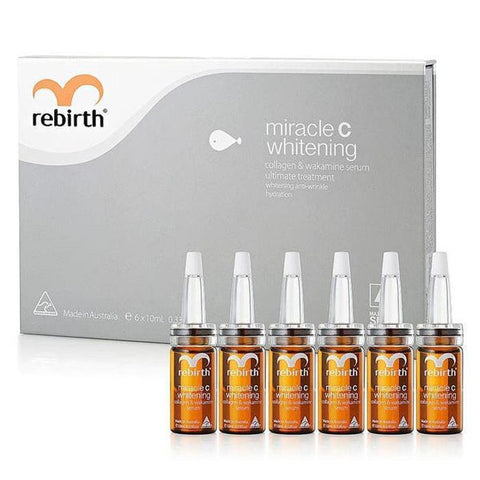 Rebirth Miracle C Whitening Collagen & Wakamine Serum Set 6 x 10mL Rebirth Miracle C Whitening Collagen & Wakamine Serum Set 6 x 10mL
