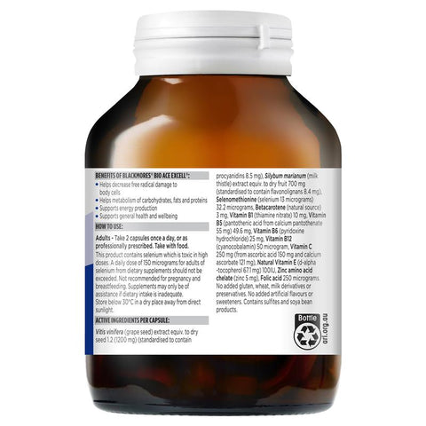 Blackmores Bio Ace Excell 150 Capsules Blackmores Bio Ace Excell 150 Capsules