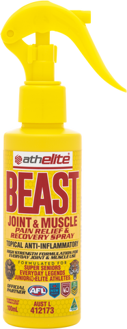 Athelite Beast Joint & Muscle Pain Relief & Recovery Spray 100mL Athelite Beast Joint & Muscle Pain Relief & Recovery Spray 100mL