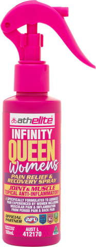 Athelite Infinity Queen Women’s Pain Relief & Recovery Spray 100mL Athelite Infinity Queen Women’s Pain Relief & Recovery Spray 100mL