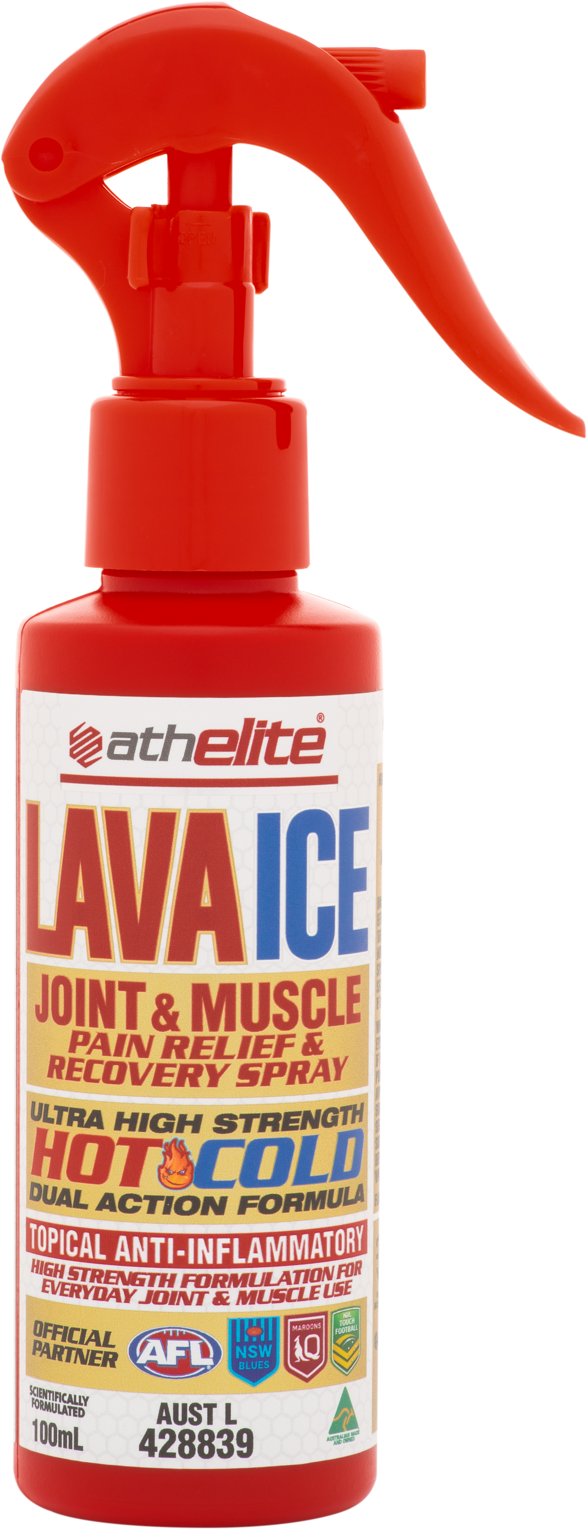 Athelite Lava Ice Joint & Muscle Pain Relief & Recovery Spray 100mL