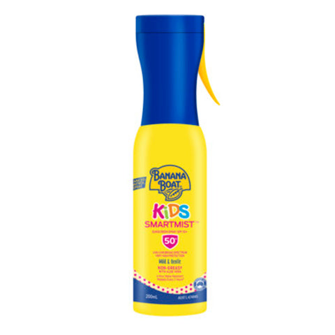Banana Boat Kids Smartmist Sunscreen Spray SPF 50+ 200mL Banana Boat Kids Smartmist Sunscreen Spray SPF 50+ 200mL
