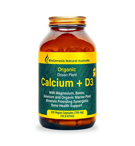 BioGenesis Natural Australia Organic Ocean Plant Calcium + D3 220 Capsules (Expiry 11/2025) BioGenesis Natural Australia Organic Ocean Plant Calcium + D3 220 Capsules (Expiry 11/2025)