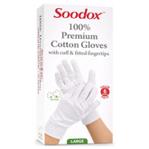 Soodox 100% Cotton Gloves 6 Pack