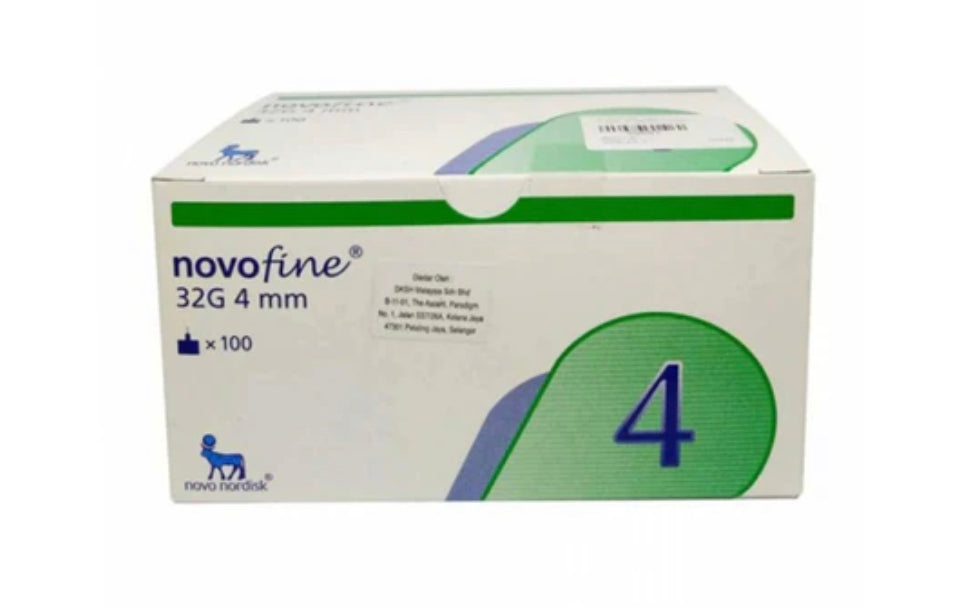 Novofine 32g Tip Insulin Needles 100 (0.23/0.25 x 4mm) – Better Value  Pharmacy