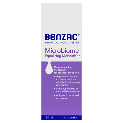 Benzac Microbiome Equalising Moisturiser 50mL Benzac Microbiome Equalising Moisturiser 50mL