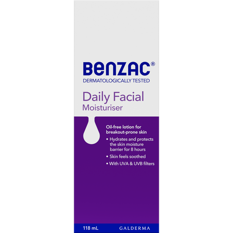 Benzac Daily Facial Moisturiser 118mL Benzac Daily Facial Moisturiser 118mL