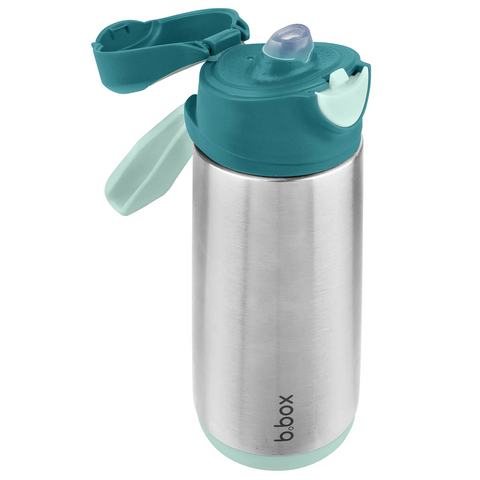 B.Box Insulated Spout Bottle - 500mL Emerald Forest B.Box Insulated Spout Bottle - 500mL Emerald Forest