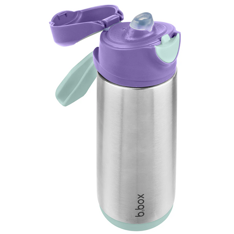 B.Box Insulated Spout Bottle - 500mL Lilac Pop B.Box Insulated Spout Bottle - 500mL Lilac Pop