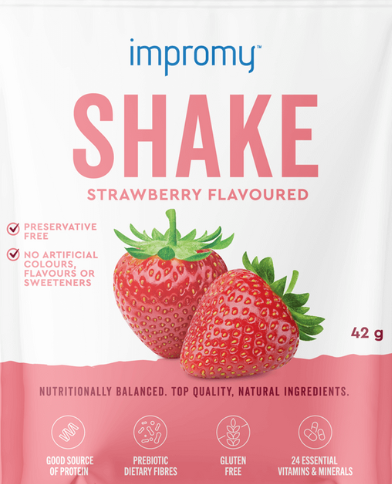 Impromy Shake Strawberry 30 x 42g Sachets - Membership Number Required