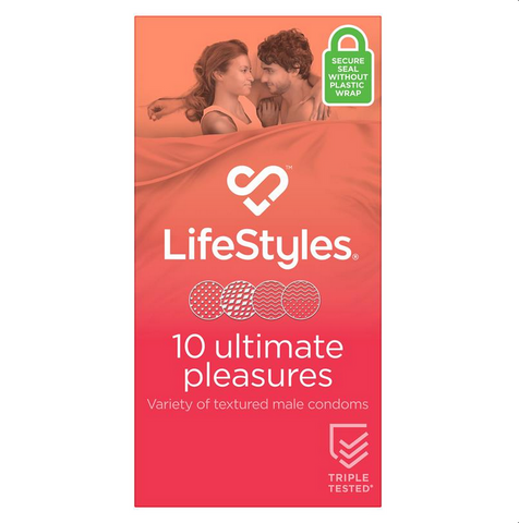 Lifestyles Ultimate Pleasures Condoms 10 Pack Lifestyles Ultimate Pleasures Condoms 10 Pack