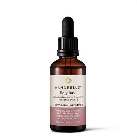Wanderlust Holy Basil Drops 50mL Wanderlust Holy Basil Drops 50mL