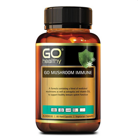 GO Healthy Mushroom Immune 60 Vegan Capsules GO Healthy Mushroom Immune 60 Vegan Capsules