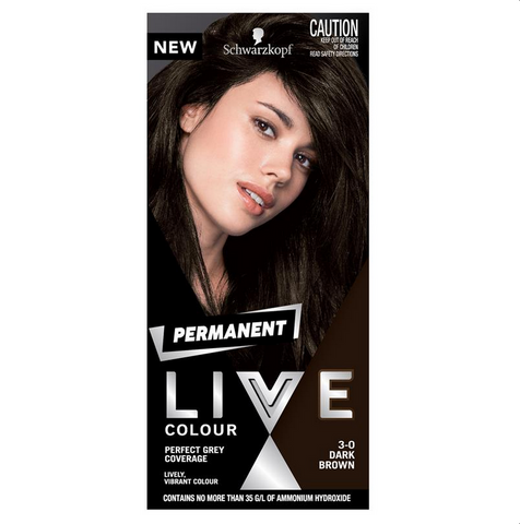 Schwarzkopf Live Colour Permanent 3.0 Dark Brown Schwarzkopf Live Colour Permanent 3.0 Dark Brown