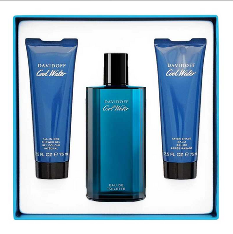 Davidoff Cool Water for Men Eau de Toilette 125mL 3 Piece Set Davidoff Cool Water for Men Eau de Toilette 125mL 3 Piece Set