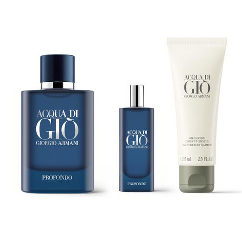Giorgio Armani Acqua Di Gio Profondo Eau de Parfum 75mL 3 Piece Set Giorgio Armani Acqua Di Gio Profondo Eau de Parfum 75mL 3 Piece Set