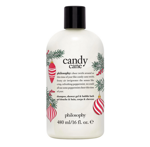 Philosophy Candy Cane Shampoo, Shower Gel & Bubble Bath 480mL Philosophy Candy Cane Shampoo, Shower Gel & Bubble Bath 480mL