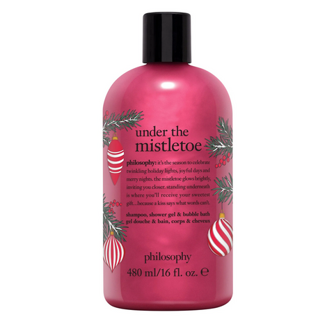 Philosophy Under The Mistletoe Shampoo, Shower Gel & Bubble Bath 480mL Philosophy Under The Mistletoe Shampoo, Shower Gel & Bubble Bath 480mL