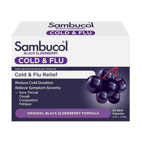 Sambucol Cold & Flu 24 Capsules Sambucol Cold & Flu 24 Capsules