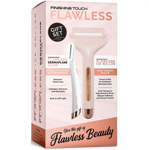 Flawless Finishing Touch Dermaplane & Ice Roller Gift Set Flawless Finishing Touch Dermaplane & Ice Roller Gift Set