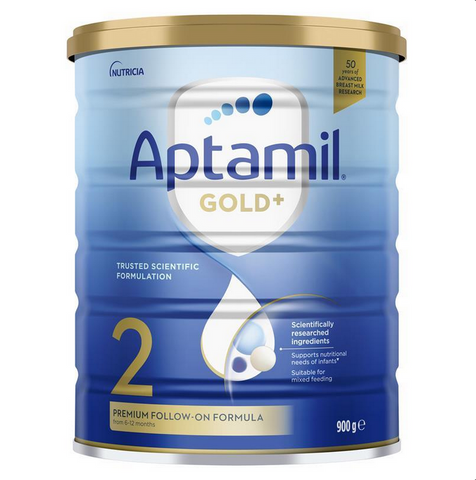 Aptamil Gold+ 2 Baby Follow-On Formula From 6-12 Months 900g Aptamil Gold+ 2 Baby Follow-On Formula From 6-12 Months 900g