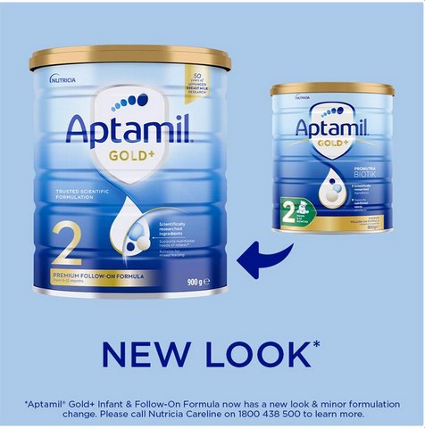 Aptamil Gold+ 2 Baby Follow-On Formula From 6-12 Months 900g Aptamil Gold+ 2 Baby Follow-On Formula From 6-12 Months 900g
