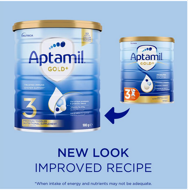 Aptamil Gold+ 3 Toddler Nutritional Supplement From 1 Year 900g Aptamil Gold+ 3 Toddler Nutritional Supplement From 1 Year 900g