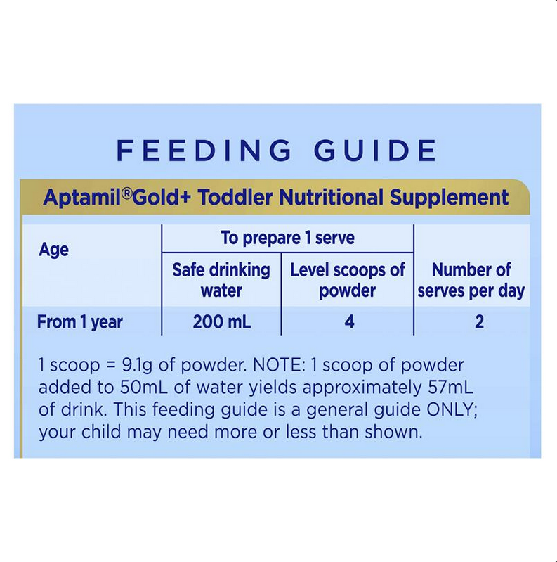 Aptamil Gold+ 3 Toddler Nutritional Supplement From 1 Year 900g Aptamil Gold+ 3 Toddler Nutritional Supplement From 1 Year 900g