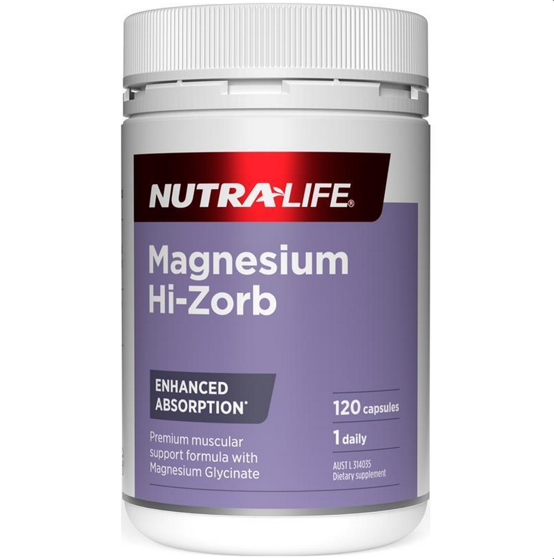 NutraLife Magnesium HiZorb 120 Capsules Better Value Pharmacy