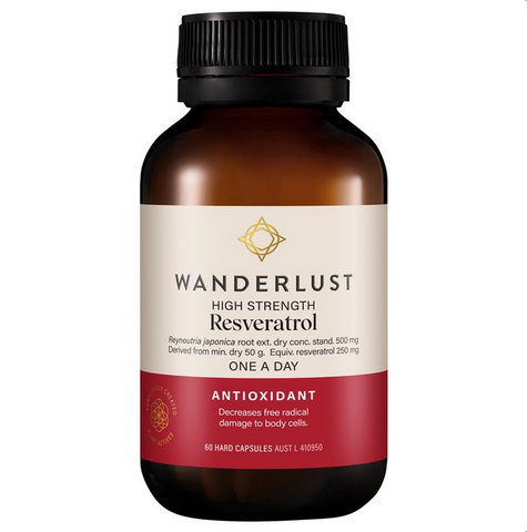 Wanderlust Resveratrol 60 Capsules Wanderlust Resveratrol 60 Capsules