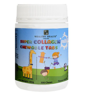 Wealthy Health Super Collagen Chewable Tabs 300 Chews 144g Wealthy Health Super Collagen Chewable Tabs 300 Chews 144g