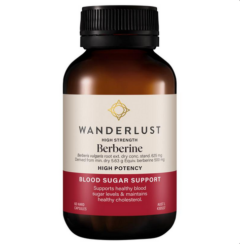 Wanderlust High Strength Berberine 60 Capsules Wanderlust High Strength Berberine 60 Capsules