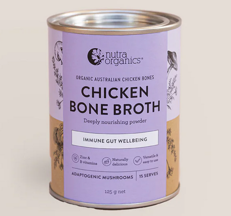 Nutra Organics Chicken Bone Broth Adaptogenic Mushroom 125g Nutra Organics Chicken Bone Broth Adaptogenic Mushroom 125g