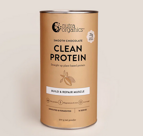 Nutra Organics Clean Protein Smooth Chocolate 500g Nutra Organics Clean Protein Smooth Chocolate 500g
