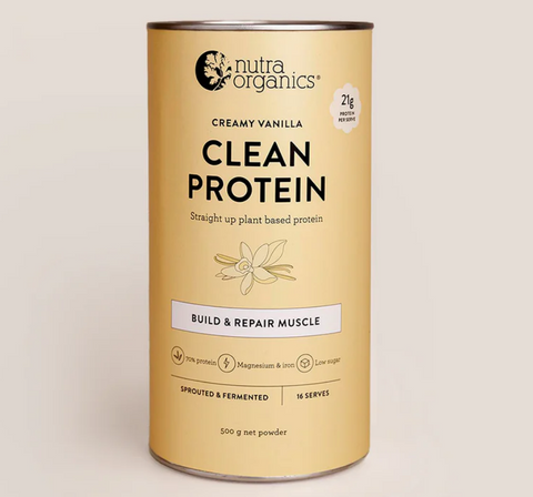 Nutra Organics Clean Protein Creamy Vanilla 500g Nutra Organics Clean Protein Creamy Vanilla 500g