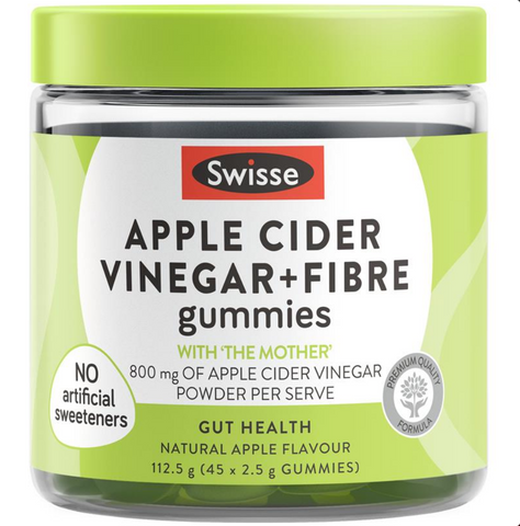 Swisse Apple Cider Vinegar & Fibre Gummies 45 Pack Swisse Apple Cider Vinegar & Fibre Gummies 45 Pack