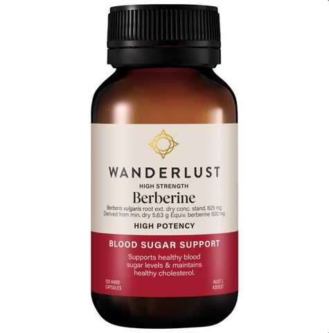 Wanderlust High Strength Berberine 120 Capsules Wanderlust High Strength Berberine 120 Capsules