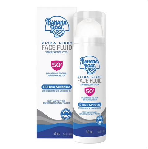 Banana Boat Ultra Light Face Fluid SPF 50+ 50mL Banana Boat Ultra Light Face Fluid SPF 50+ 50mL