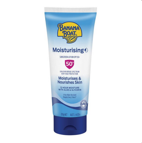 Banana Boat Moisturising Sunscreen Lotion SPF50+ 200g Banana Boat Moisturising Sunscreen Lotion SPF50+ 200g