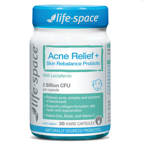 Life-Space Acne Relief + Skin Rebalance 30 Capsules Life-Space Acne Relief + Skin Rebalance 30 Capsules