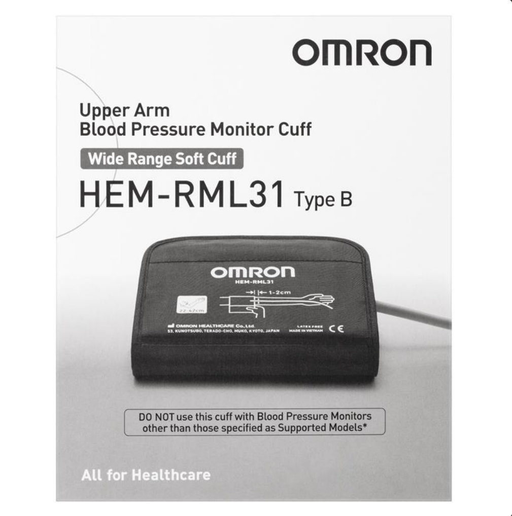 Omron Blood Pressure Cuff HEM-RML31 Medium/Large (22-42cm)