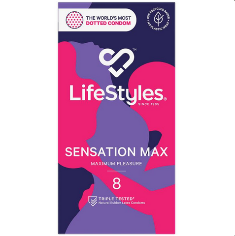 LifeStyles Sensation Max Condoms 8 Pack LifeStyles Sensation Max Condoms 8 Pack